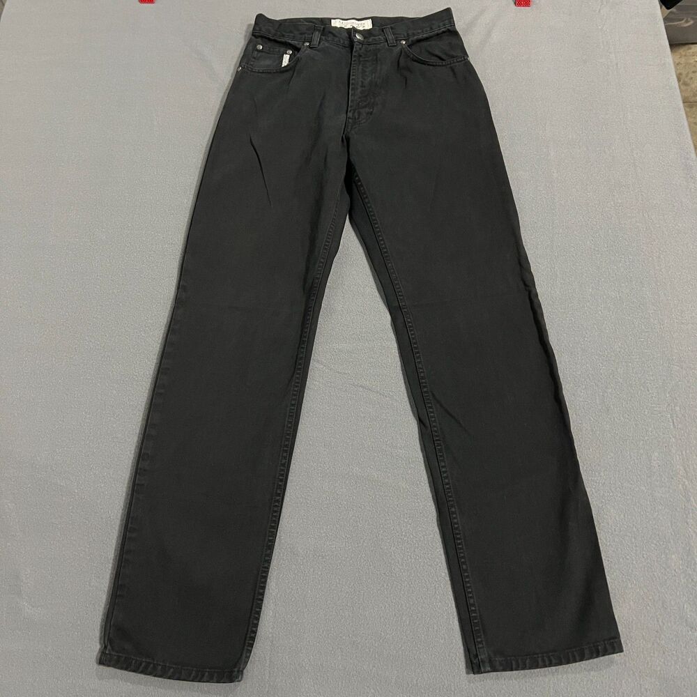Matinique Jeans Mens Size 30 Black Denim Cotton Dark Wash Straight Leg 5-Pockets